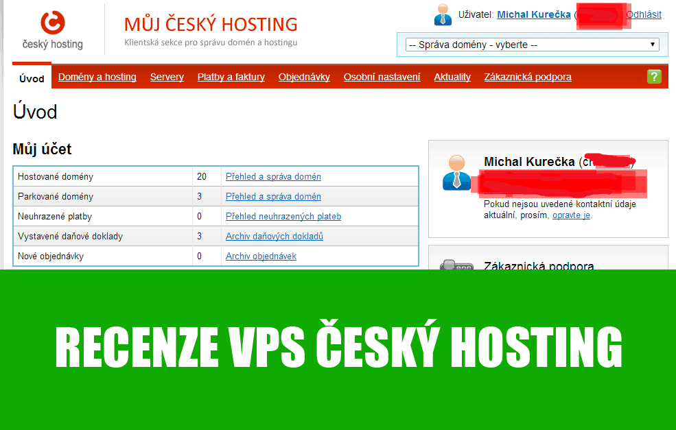 Český hosting VPS